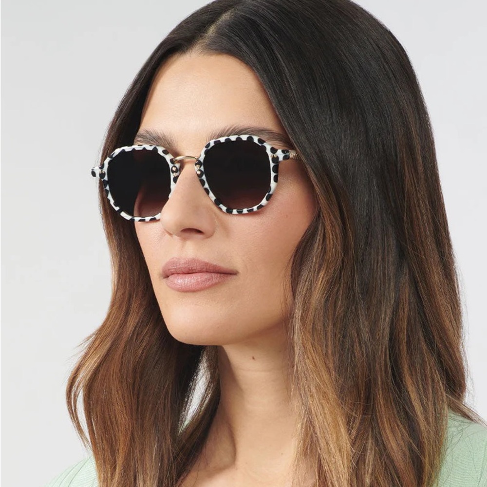 KREWE Sunglasses: Dakota frame in color “Domino”